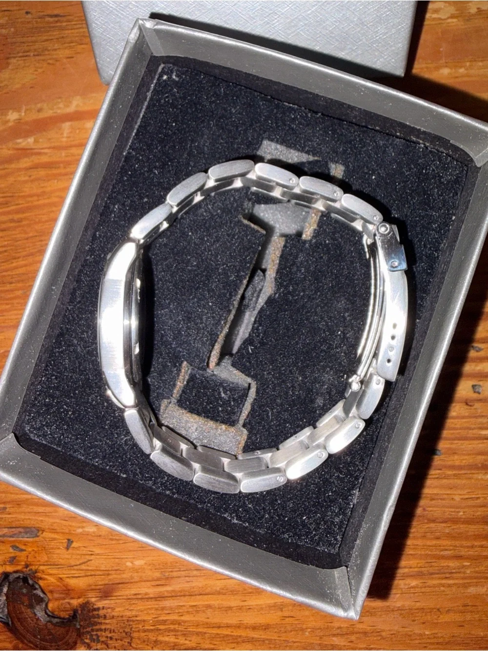 Women's Silver Stainless Steel Bracelet Watch - White Dial